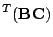 $\displaystyle ^T (\mathbf{B}\mathbf{C})$